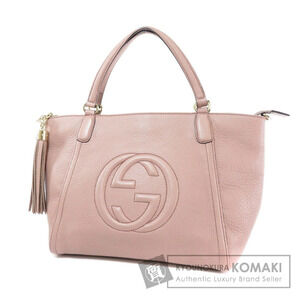 Gucci GG Logo Tote Bag Calfskin